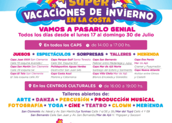 Súper Vacaciones de Invierno en La Costa: habrá espectáculos, juegos y talleres gratuitos