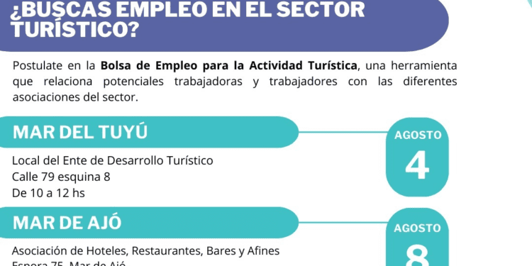 Se abre la convocatoria de la Bolsa de Empleo para la Actividad Turística en La Costa