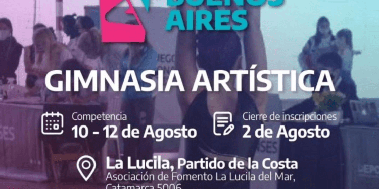 Se disputará la Copa Buenos Aires de Gimnasia Artística en Lucila del Mar