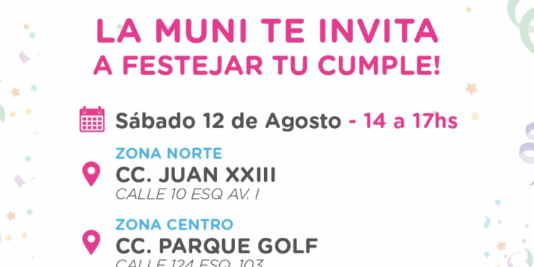 El fin de semana llegan los Cumple Fiesta a San Clemente, Santa Teresita y Mar de Ajó