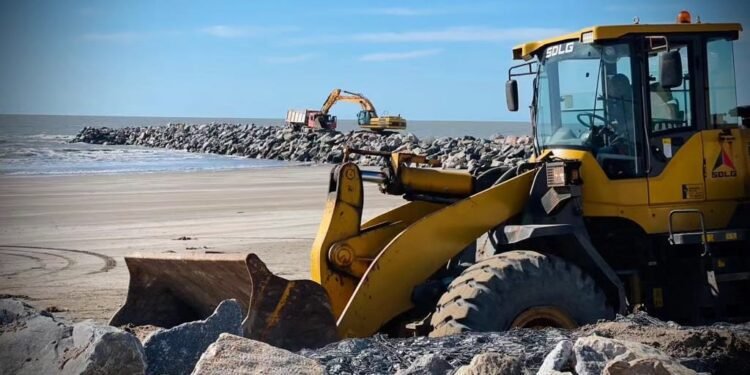 Protección costera: avanza la histórica obra en Las Toninas