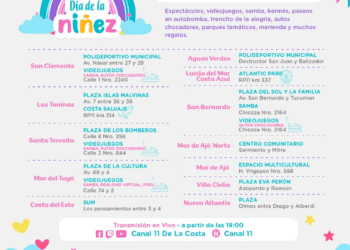 La Costa festeja el Día de la Niñez con actividades gratuitas en todas las localidades