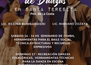 En septiembre se realizará un seminario de Danzas Tradicionales en Santa Teresita