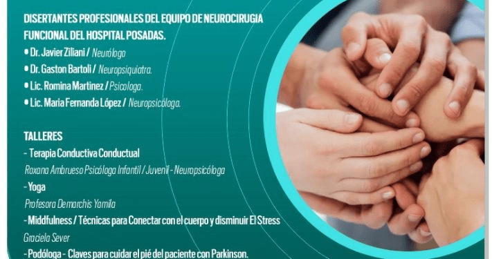 Se realizará una jornada de abordaje interdisciplinario de la enfermedad de Parkinson