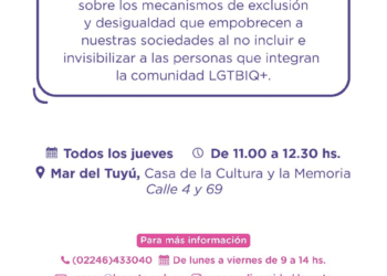 Espacio de reflexión y asesoramiento sobre género y diversidad sexual en Mar del Tuyú