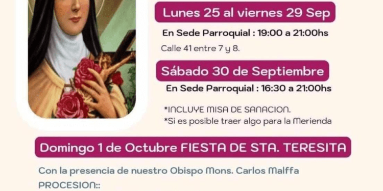 Santa Teresita celebra sus Fiestas Patronales