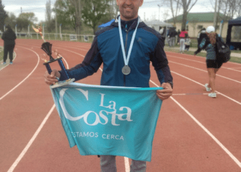 El ultramaratonista Sebastián Bonissone subió al podio en la fecha de La Pampa