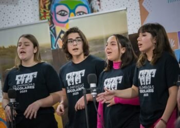 A pura música y canto se vivió una nueva jornada de Olimpiadas Escolares