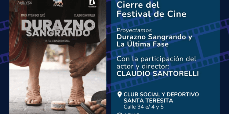 Este domingo será el cierre del 1º Festival de Cine Costero en Santa Teresita