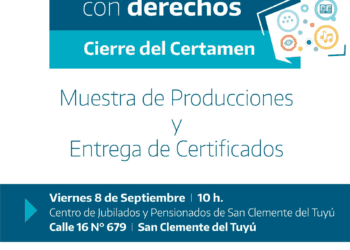 Presentan una obra de teatro con adultos mayores en San Clemente