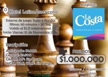 El Partido de La Costa será sede en noviembre del V Abierto Internacional de Ajedrez