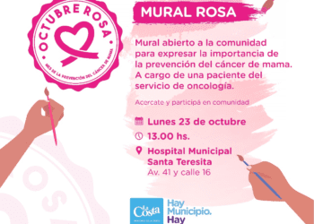 Octubre Rosa en La Costa: multitudinaria Correcaminata, 222 mamografías gratuitas y jornada de arte
