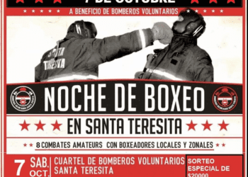 Noche de boxeo a beneficio de los Bomberos Voluntarios de Santa Teresita