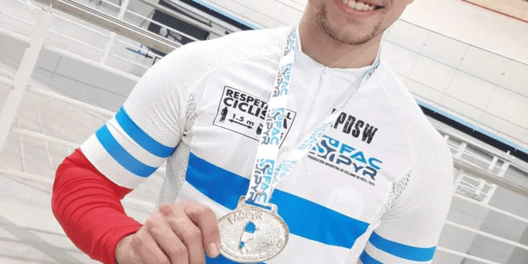 El ciclista costero Lucas Vilar obtuvo cuatro medallas de oro en el Campeonato Argentino de Pista