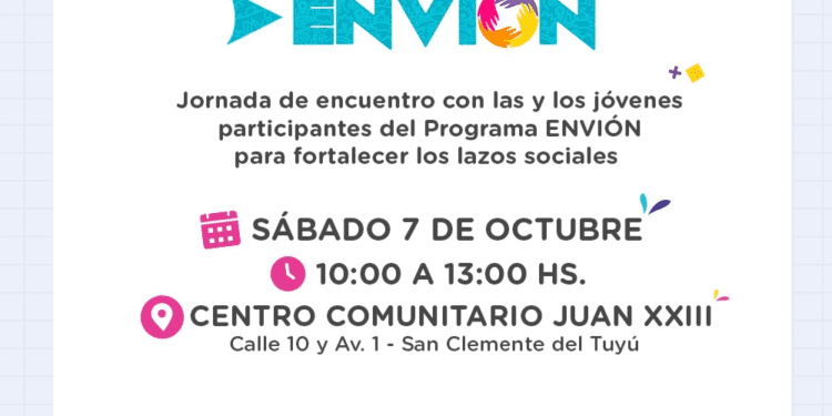 Se realizará una jornada de encuentro con jóvenes en San Clemente