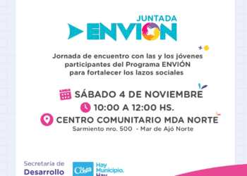 Jóvenes costeros participarán de un encuentro del Programa Envión en Mar de Ajó norte