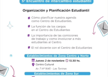 Se realizará el 5° Encuentro de Intercambio Estudiantil en La Costa