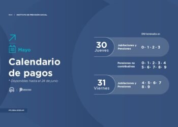 A PARTIR DEL JUEVES 30 COMIENZA EL PAGO DE HABERES DE MAYO