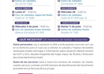 Continúan las charlas informativas y la inscripción a la segmentación tarifaria de servicios