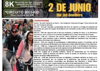 Se realizará una bicicleteada solidaria por el Día del Bombero Voluntario