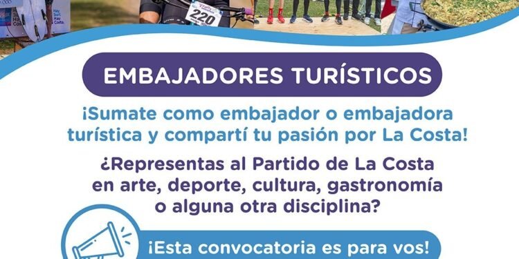 Abrió la convocatoria para ser embajadores turísticos del Partido de La Costa