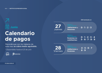 IPS PAGA MEDIO AGUINALDO Y HABERES DE JUNIO