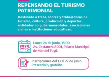 Se dictará un taller sobre turismo patrimonial en Mar del Tuyú