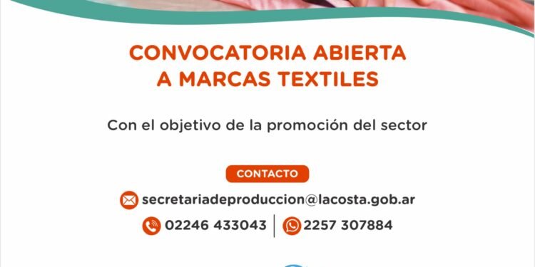 Convocatoria abierta a Marcas Textiles