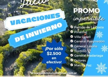 El Parque Temático Laberinto Las Toninas ofrece una promoción especial para las vacaciones de invierno