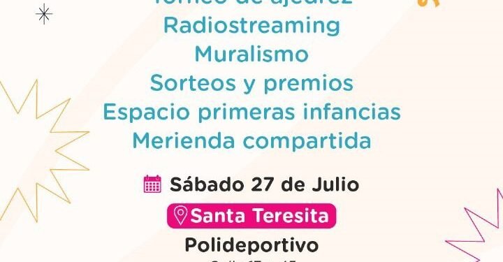 Este sábado habrá una jornada de actividades para celebrar el mes del amigo