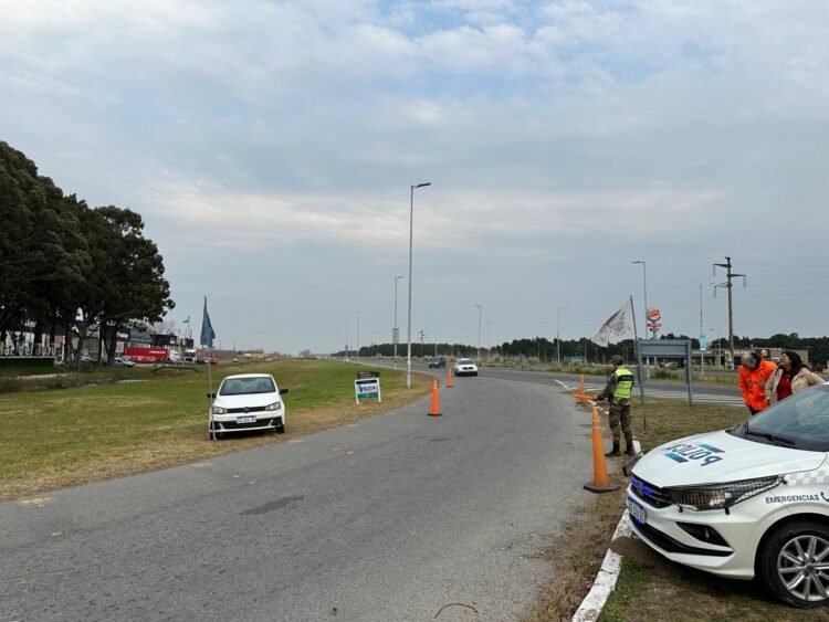 Se realizó un operativo de control vehicular en el acceso a Mar del Tuyú