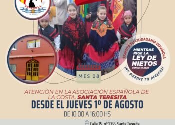 Se podrá tramitar la ciudadanía española en la Asociación Española de Santa Teresita