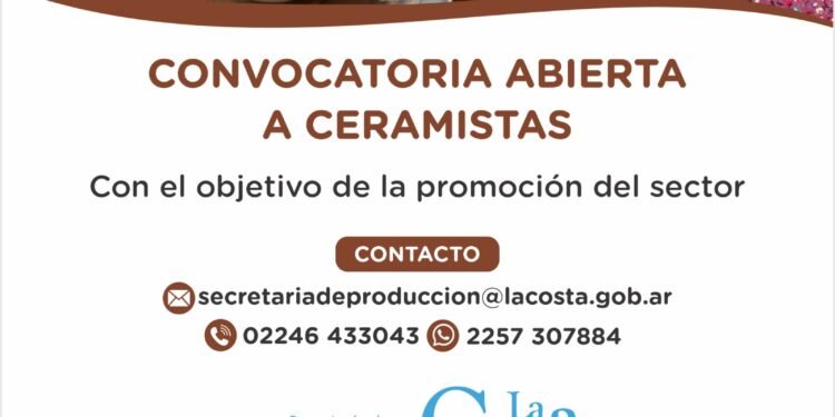 Convocatoria abierta a ceramistas de La Costa