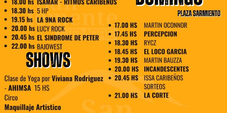 Shows, comida y música para toda la familia en el 1° Festival de Invierno en San Clemente