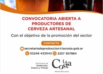 Convocatoria abierta a productores de cerveza artesanal de La Costa