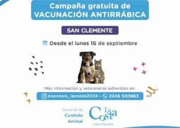 Campaña de vacunación antirrábica gratuita en las veterinarias adheridas de San Clemente