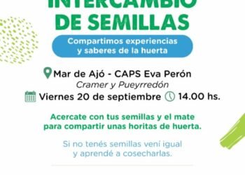 La Huerta en tu casa, jornada de intercambio de semillas en Mar de Ajó