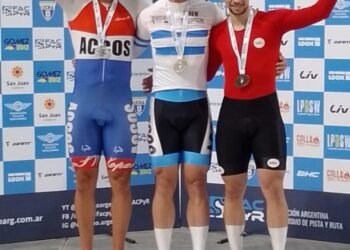 Lucas Vilar volvió a subir al podio en la segunda jornada del Campeonato Argentino de Pista San Juan 2024