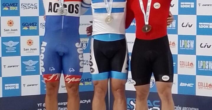 Lucas Vilar volvió a subir al podio en la segunda jornada del Campeonato Argentino de Pista San Juan 2024