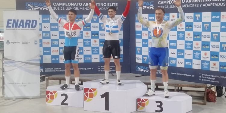 Lucas Villar se coronó campeón en el Torneo Argentino de Pista en San Juan