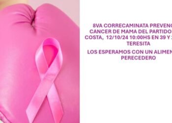 El sábado 12 se realizará la 8ª Correcaminata de concientización y prevención del cáncer de mama