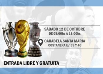 El sábado llegan a Santa Teresita las tres copas de la Scaloneta