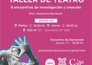 Este jueves comienza un taller de teatro en la EES N°10 de Mar de Ajó