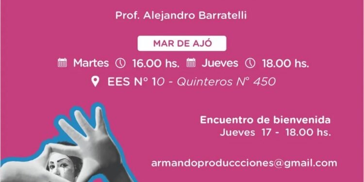 Este jueves comienza un taller de teatro en la EES N°10 de Mar de Ajó