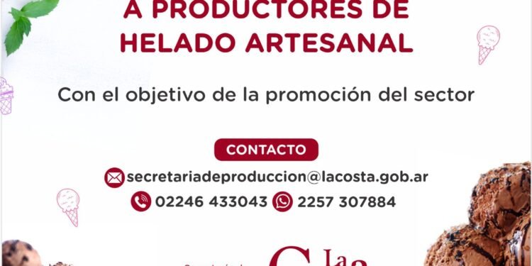 El Municipio convoca a productores de helado artesanal para promocionar al sector