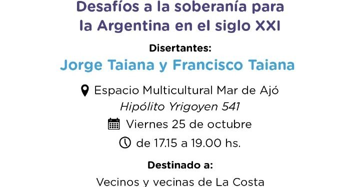 Conversatorio “Argentina y Latinoamérica en el contexto Internacional” con Jorge Taiana y Francisco Taiana