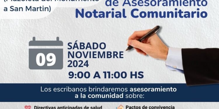Escribanos darán asesoramiento notarial gratuito en Mar de Ajó