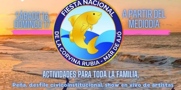 Este fin de semana llega la 55º edición de la Fiesta Nacional de a Corvina Rubia y Promoción Turística en Mar de Ajó