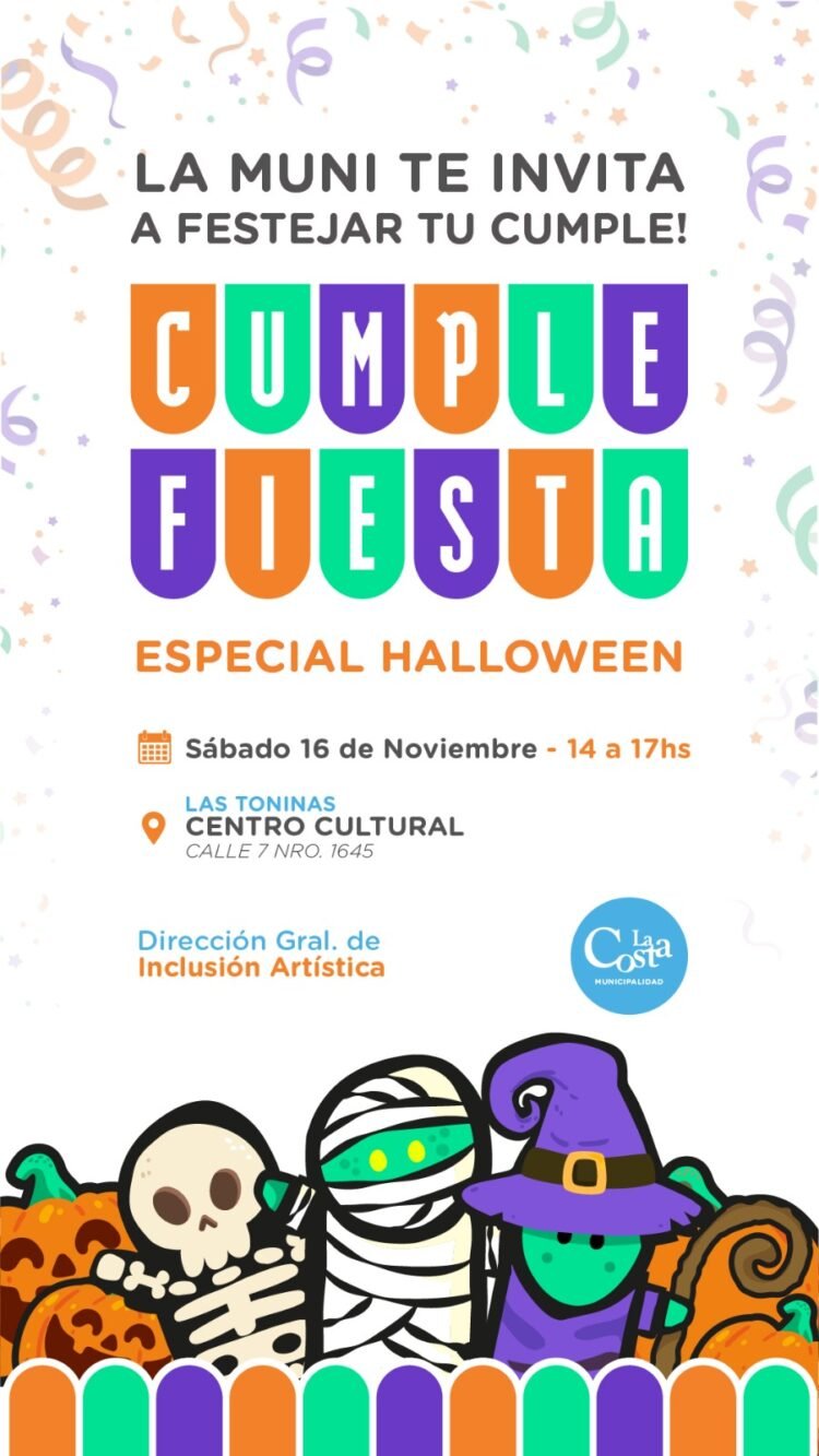 Los Cumple Fiesta con especial Halloween llegan a Santa Teresita y Las Toninas