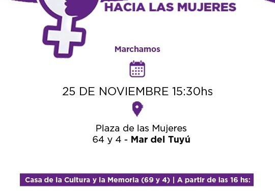 Marcha y actividades por el Día Internacional de la No Violencia hacia las Mujeres